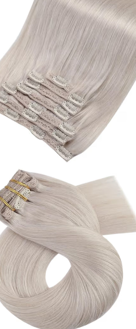 Clip In 24inch Human Hair Extensions 120g