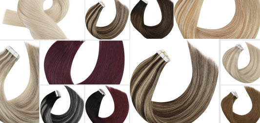 24'Tape Hair Extensions Human Hair